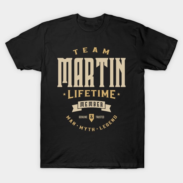 Team Martin Lifetime Member Personalized Name T-Shirt by cidolopez